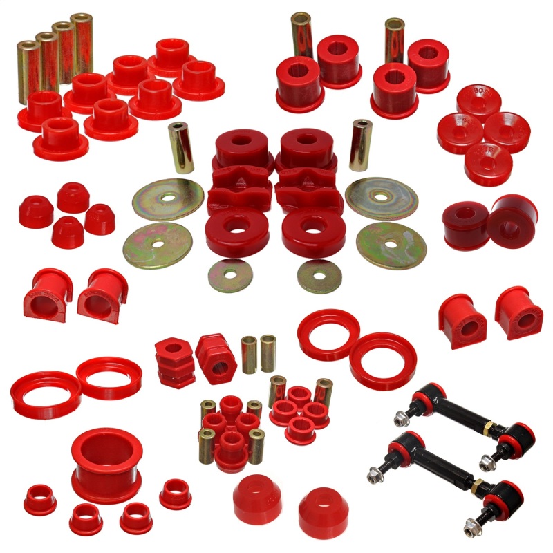 Honda CR-V Suspension Bushing Kit - Energy Suspension - Hyper-Flex System - Red - `97-`01